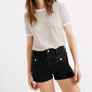 Madewell High-Rise Denim Shorts in Lunar Wash 27